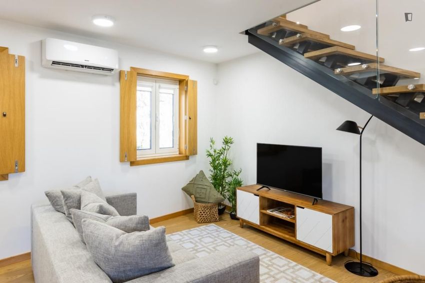 Imagem Sala de estar de apartamento t1 em Rua de Aníbal Cunha