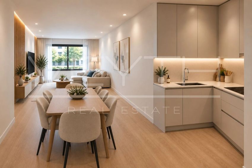 Imagem Sala de estar de apartamento t3 em Rua Coronel Melo Antunes, 10