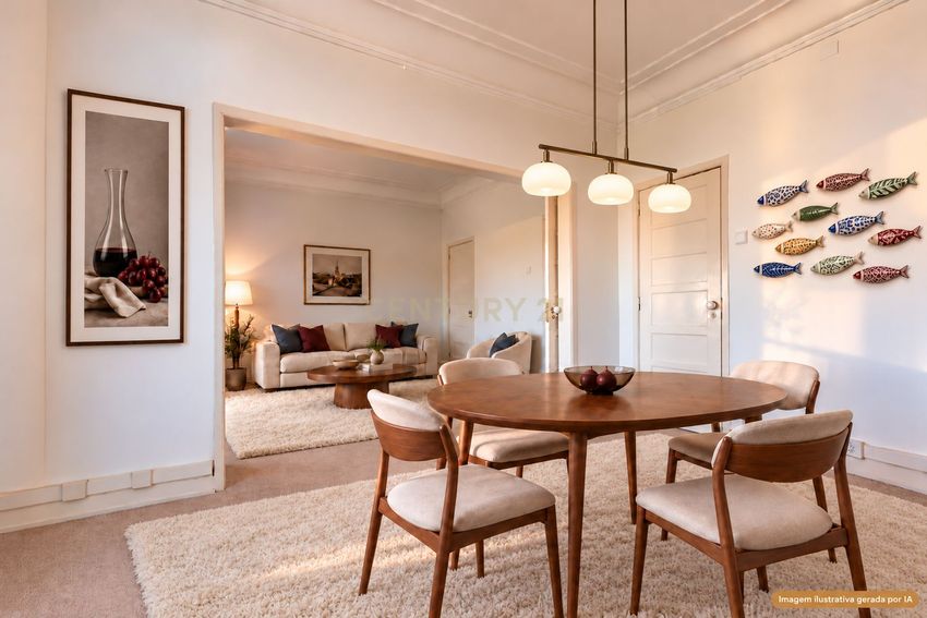Зображення Вітальня, квартира t5, Avenida Manuel da Maia, 44