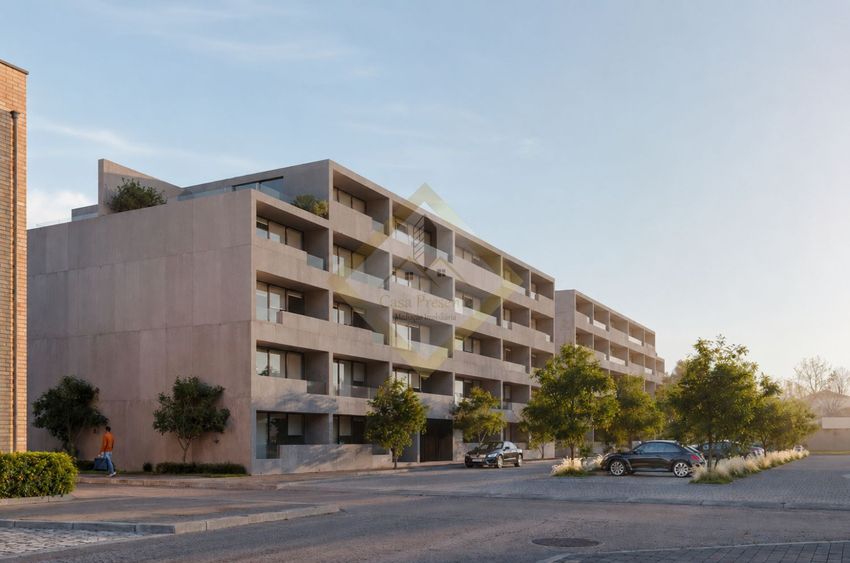 Imagem Fachada de apartamento t1 em Montes Caulinos - Padrão da Légua