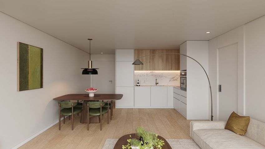 Imagem Cozinha de apartamento t1 em Rua do Dom António José Cordeiro, 63