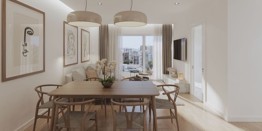 Imagem Sala de estar de apartamento t2 em Miraflores