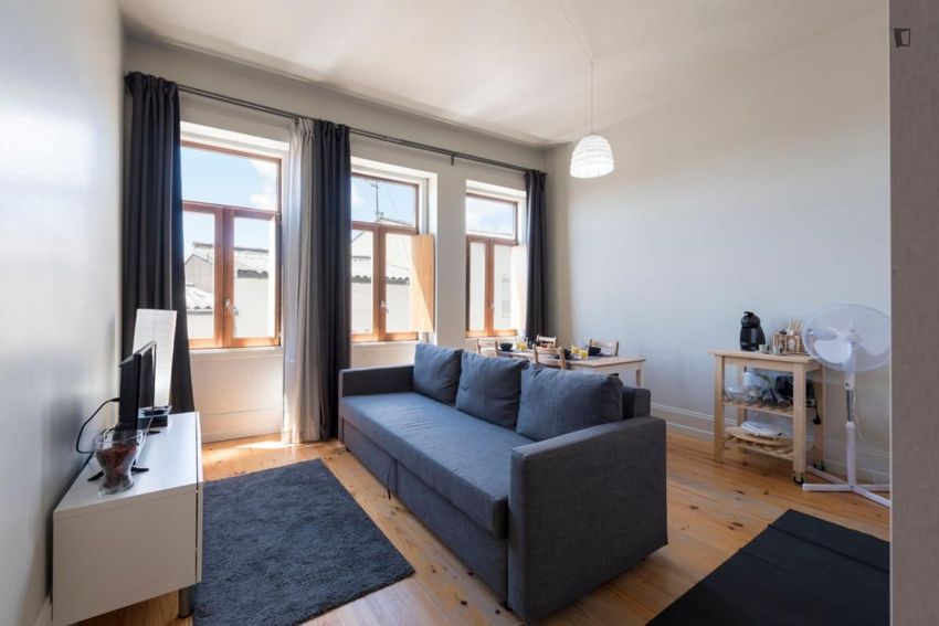 Imagem Sala de estar de apartamento t1 em Lapa - Bouça