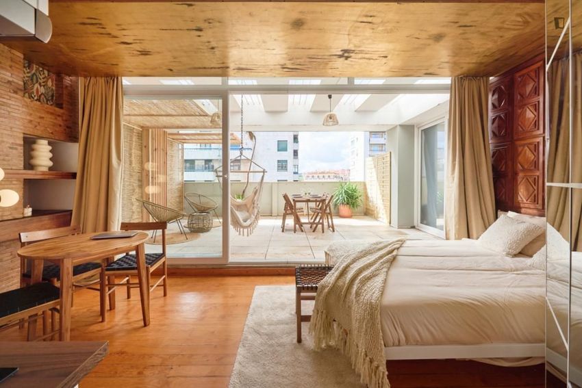 Imagem Sala de estar de apartamento t0 em Avenida Infante Santo