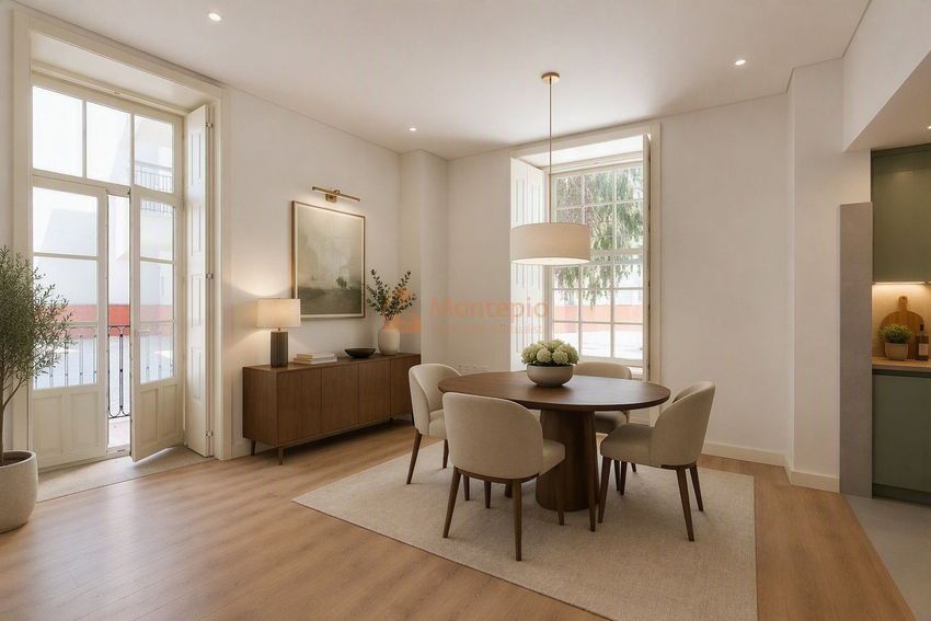 Imagem Sala de estar de apartamento t2 em Praça da República