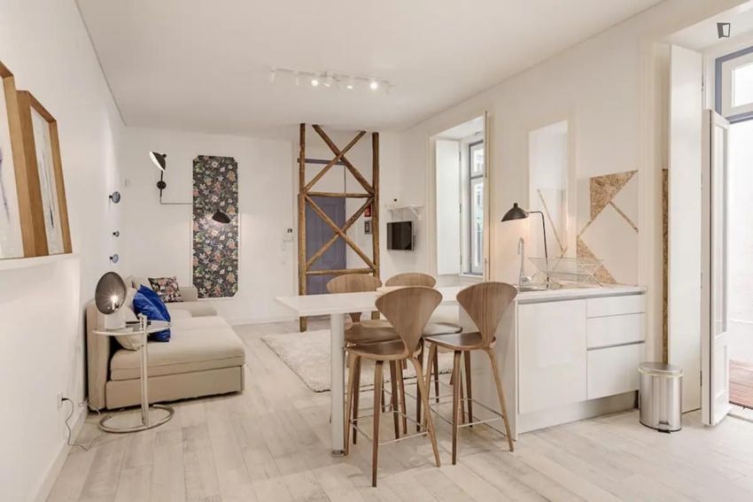 Imagem Sala de estar de apartamento t1 em Rua do Paraíso