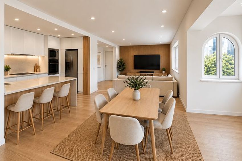 Imagem Sala de estar de apartamento t2 em Avenida Doutor Álvaro de Vasconcelos
