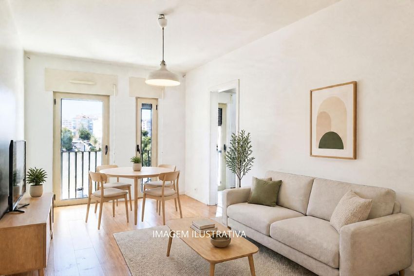 Imagem Sala de estar de apartamento t1 em Rua Mário Cesariny