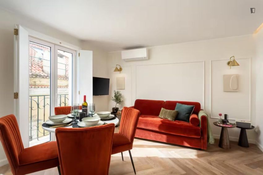 Imagem Sala de estar de apartamento t0 em Calçada do Cascão