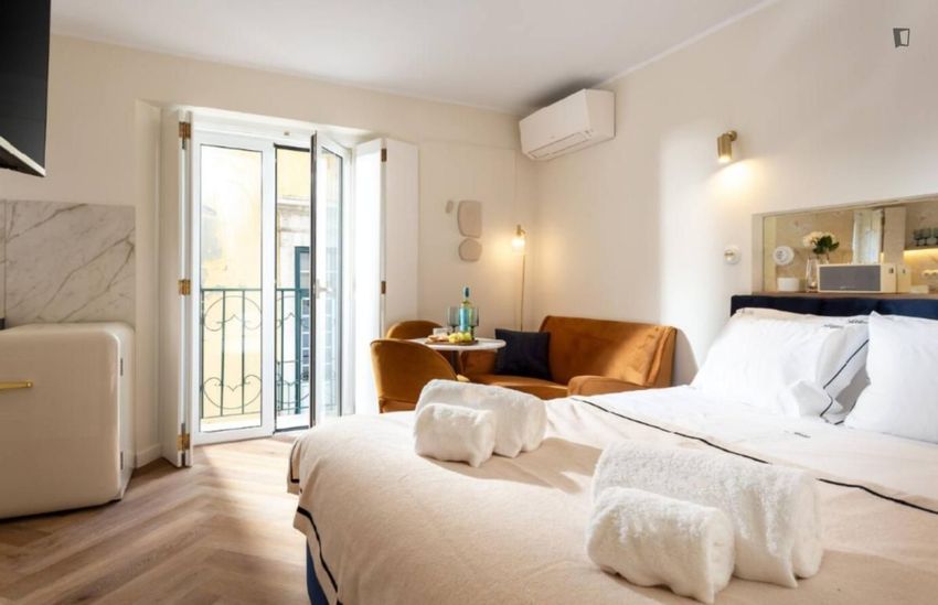 Imagem Sala de estar de apartamento t0 em Calçada do Cascão