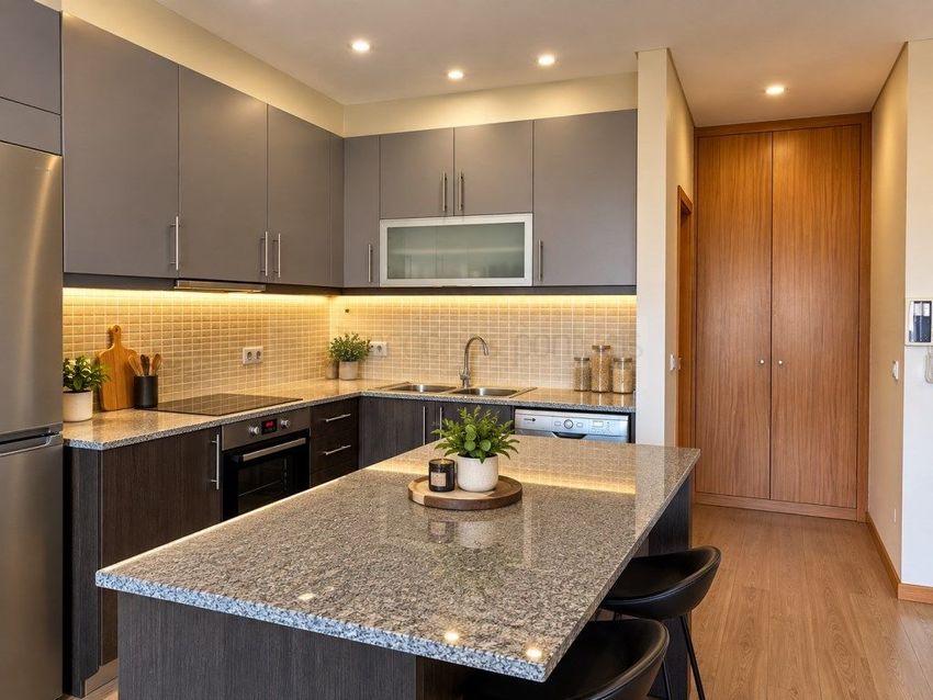 Imagem Cozinha de apartamento t1 em Gualtar