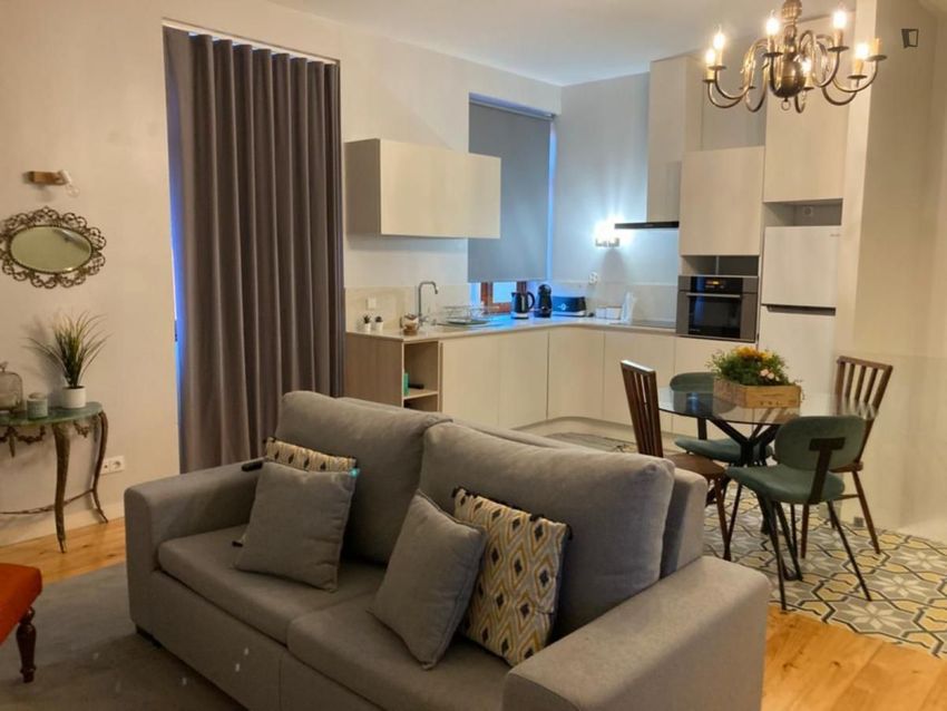 Imagem Sala de estar de apartamento t1 em Lapa - Bouça