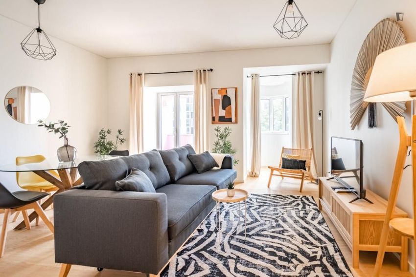 Imagem Sala de estar de apartamento t1 em Casal Ribeiro