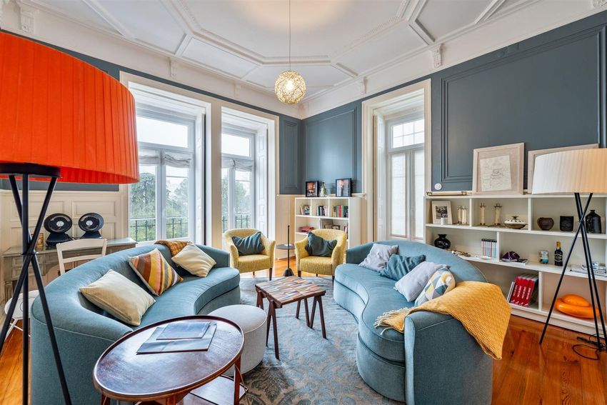 Imagem Sala de estar de apartamento t3 em Avenida Miguel Bombarda, 130