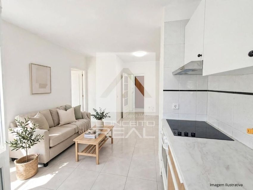 Imagem Sala de estar de apartamento t1 em Águas Santas