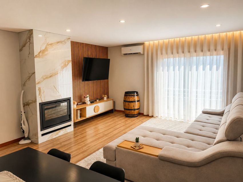 Imagem Sala de estar de apartamento t3 em Avenida São Tomé, 586