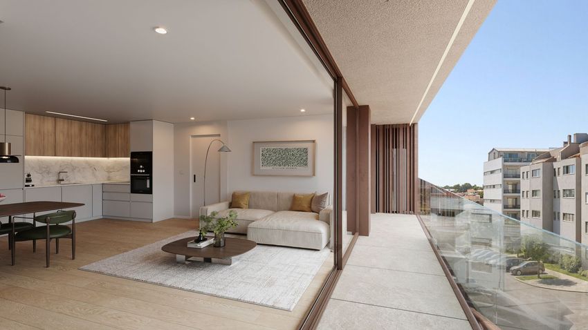 Imagem Sala de estar de apartamento t1 em Rua do Dom António José Cordeiro, 63