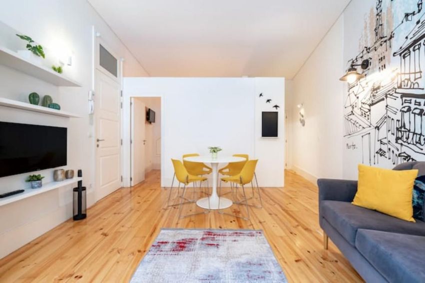 Imagem Sala de estar de apartamento t1 em Rua do Alferes Malheiro