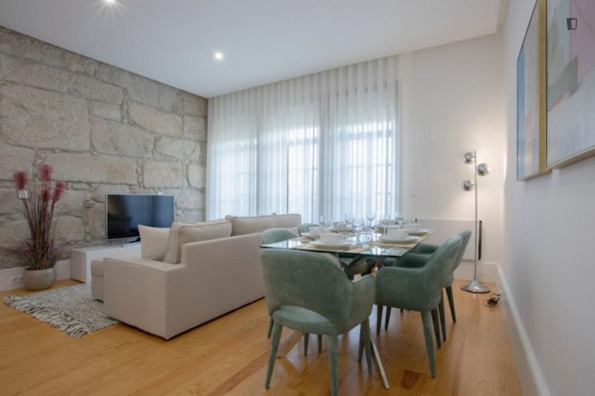 Imagem Sala de estar de apartamento t2 em Rua do Almada