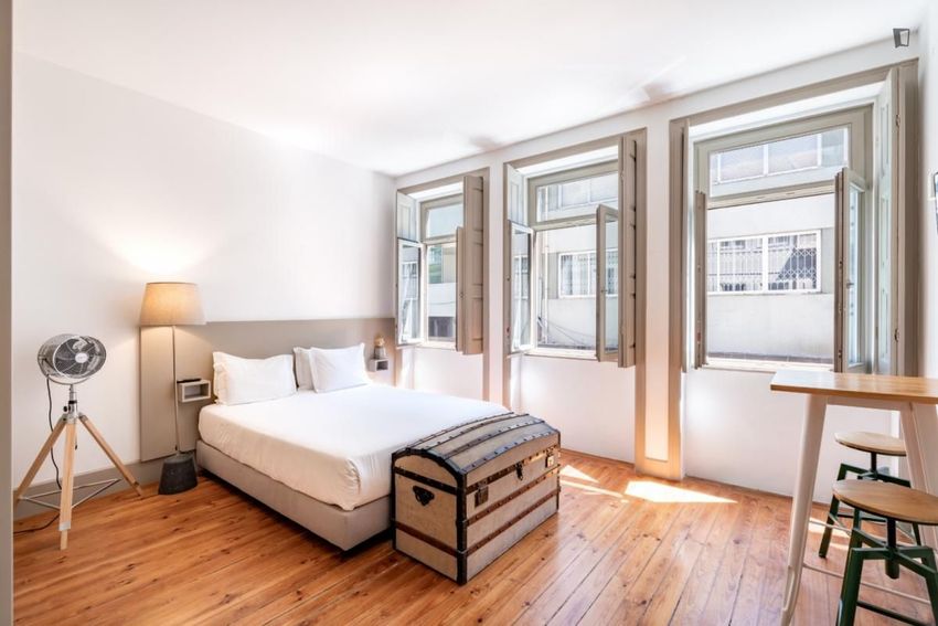 Imagem Quarto de apartamento t0 em Rua do Bonjardim