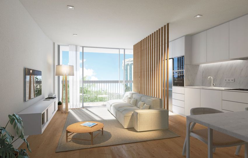 Imagem Sala de estar de apartamento t1 em Amoreiras