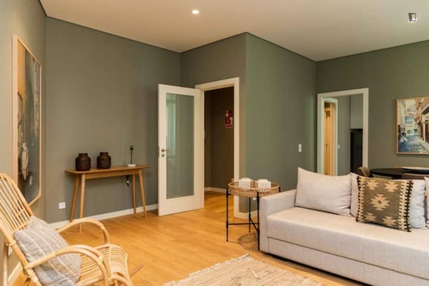 Imagem Sala de estar de apartamento t2 em Rua de Cândido dos Reis
