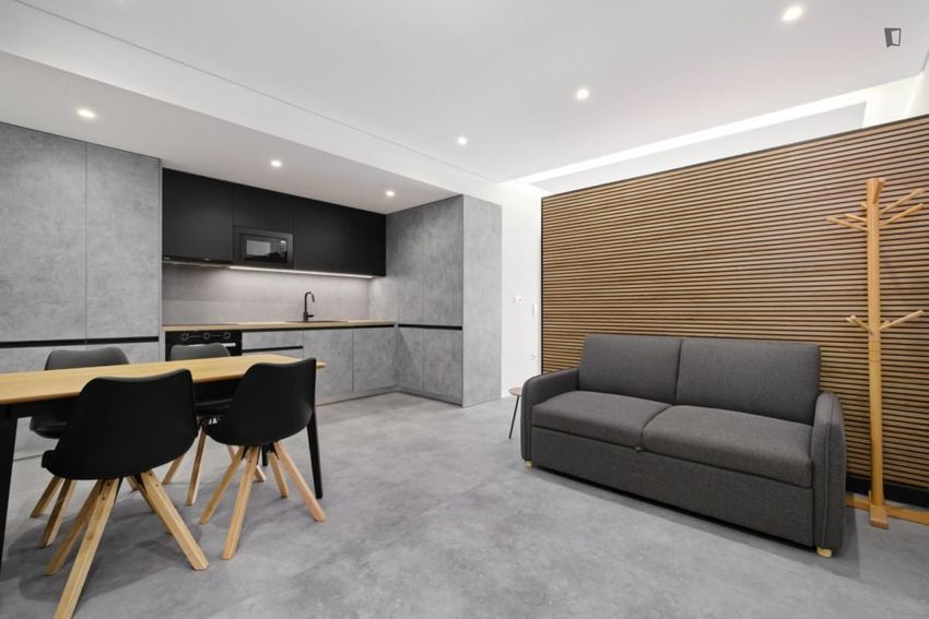 Imagem Sala de estar de apartamento t0 em Avenida Dom Manuel II