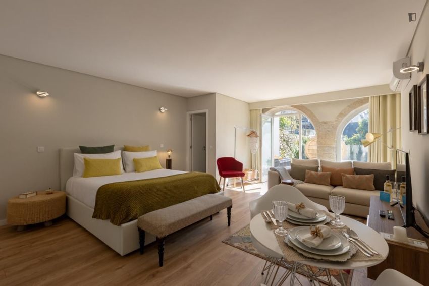 Imagem Sala de estar de apartamento t1 em Rua da Boavista