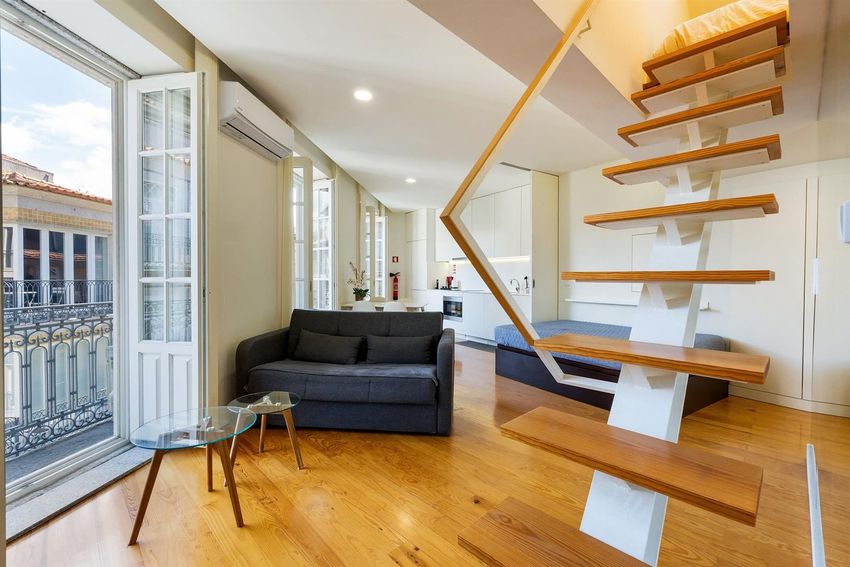 Imagem Sala de estar de apartamento t1 em Rua Trindade Coelho, 14