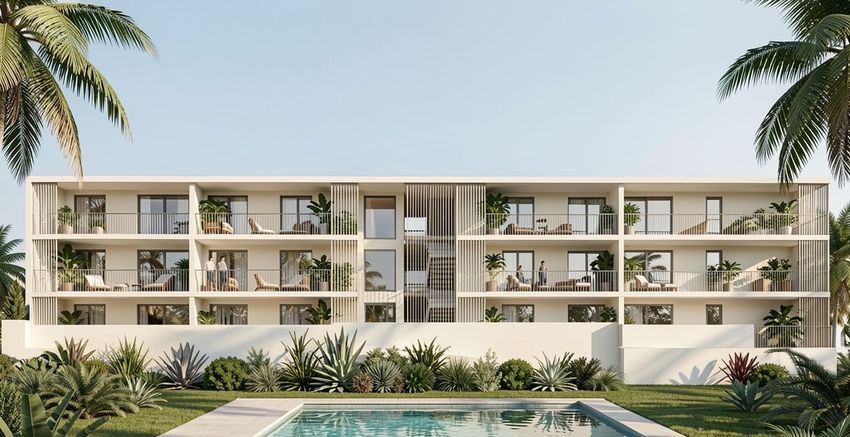 Imagem Fachada de apartamento t2 em Caminho do Cemitério, 42