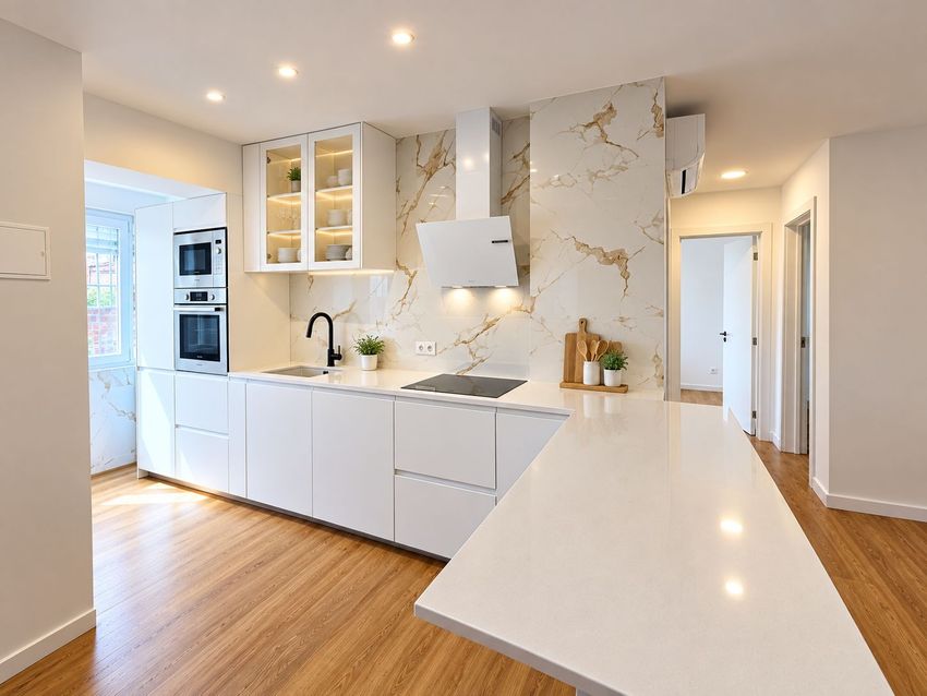 Imagem Cozinha de apartamento t3 em Rua Cruzado Osberno, 4