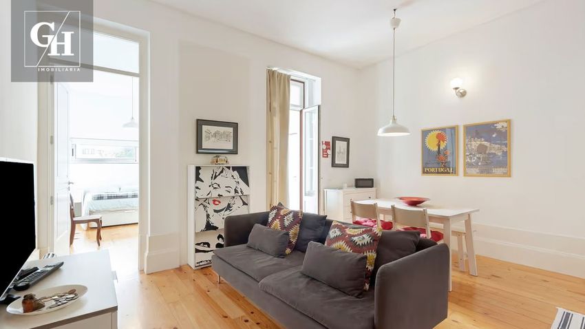 Imagem Sala de estar de apartamento t2 em Rua do Breiner
