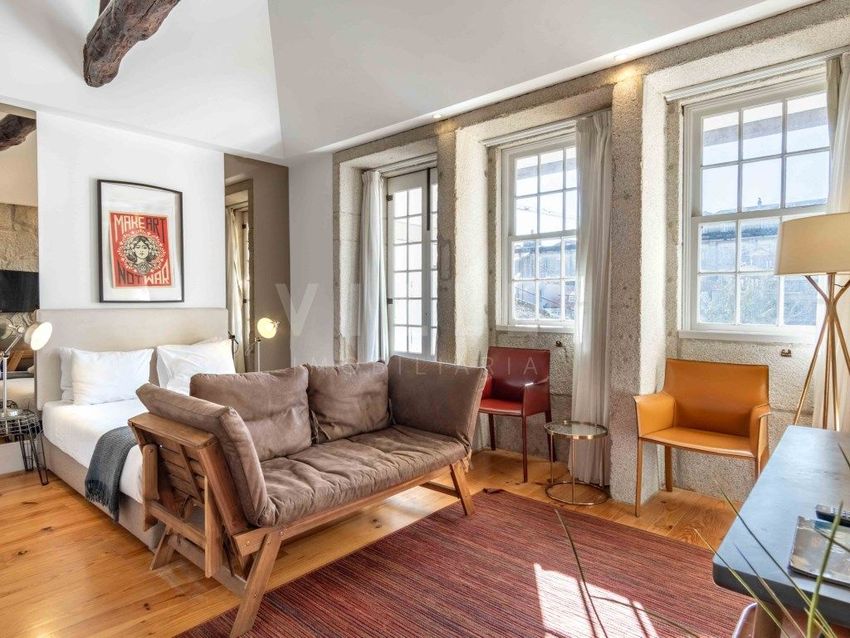 Imagem Sala de estar de apartamento t0 em Rua do Almada