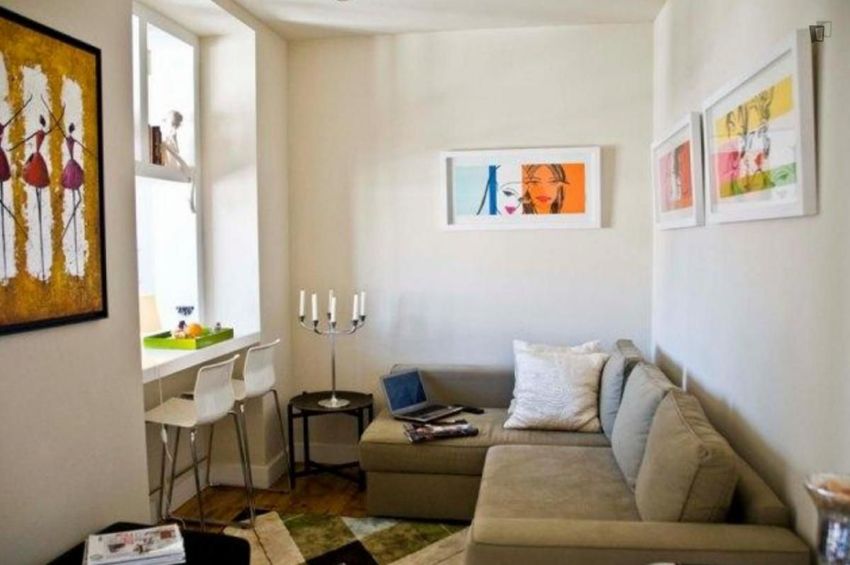 Imagem Sala de estar de apartamento t1 em Rua Conde das Antas