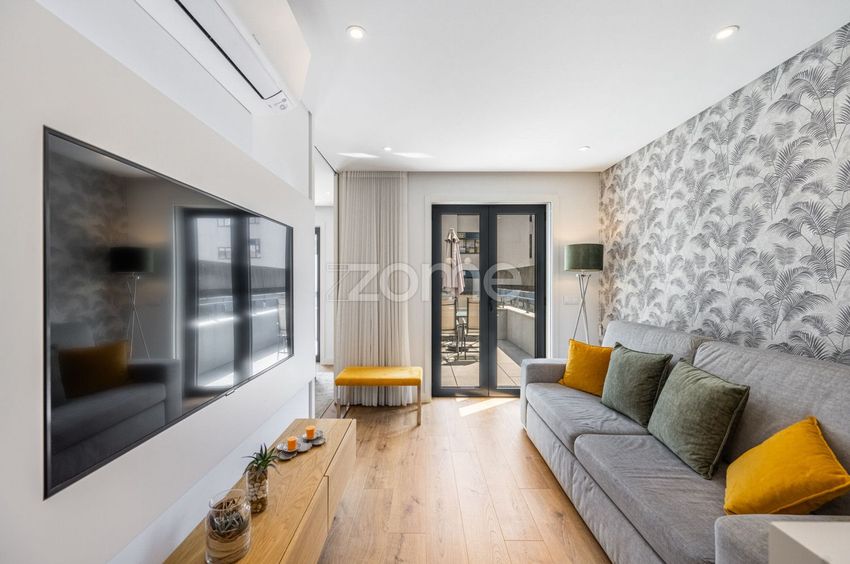 Imagem Sala de estar de apartamento t1 em Rua de Camões, 506