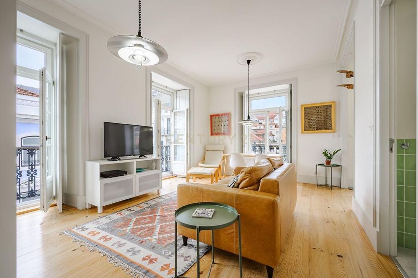 Зображення Вітальня, квартира t2, Rua de Santa Justa, 60