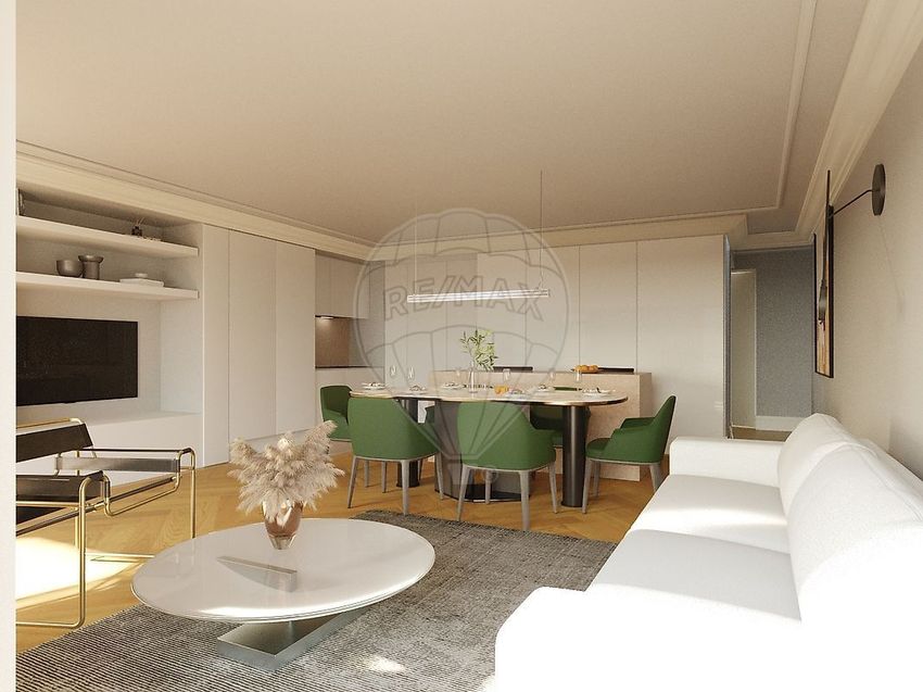 Imagem Sala de estar de apartamento t3 em Baixa