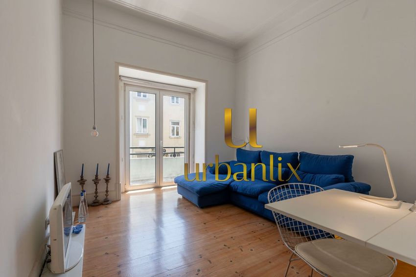 Imagem Sala de estar de apartamento t2 em Rua Filipe da Mata