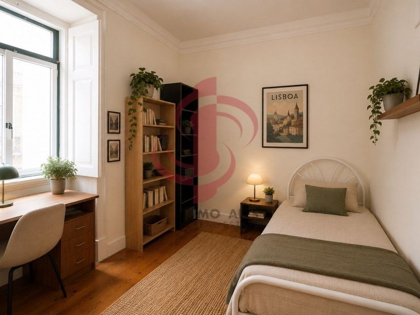 Imagem Quarto de apartamento t4 em Rua do Conde de Redondo