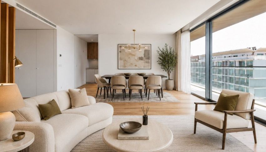 Imagem Sala de estar de apartamento t3 em Forca