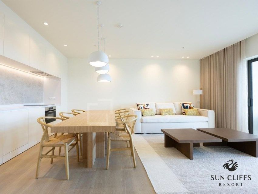 Imagem Sala de estar de apartamento t1 em Praia Dona Ana