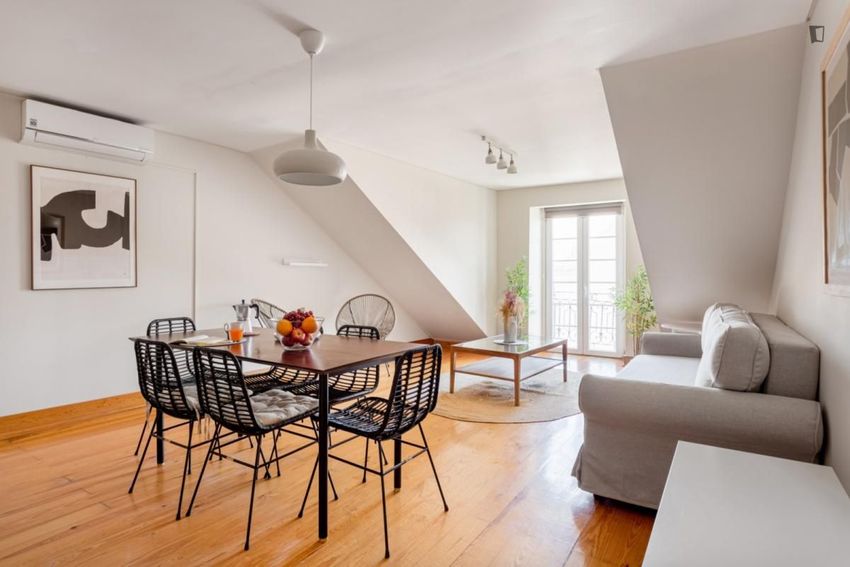 Imagem Sala de estar de apartamento t2 em Rua Presidente Arriaga