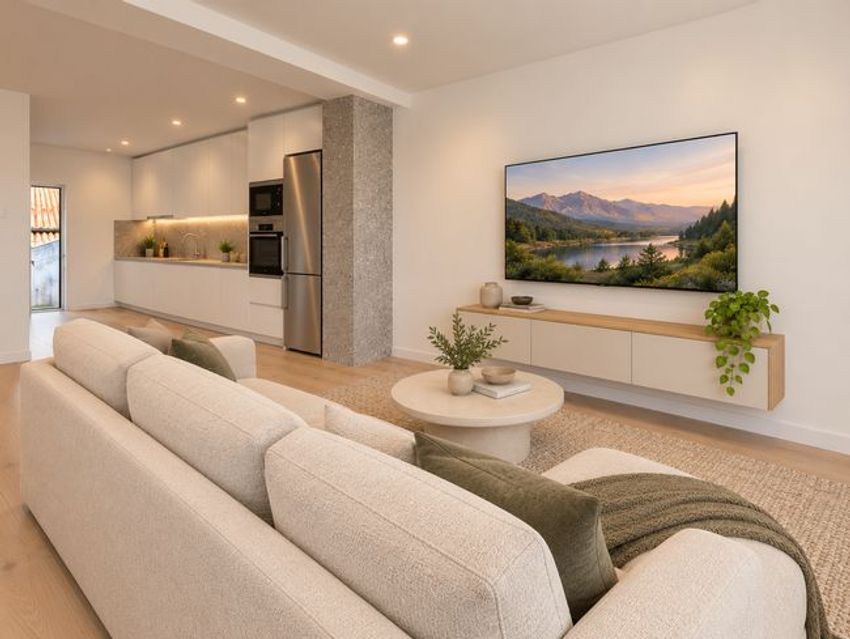 Imagem Sala de estar de  andar de moradia em Bairro Novo