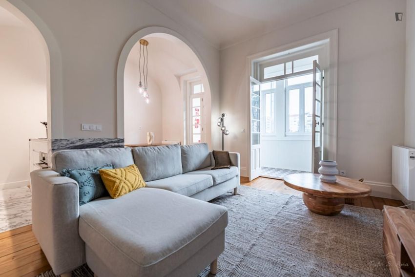 Imagem Sala de estar de apartamento t3 em Covelo - Monte de São João