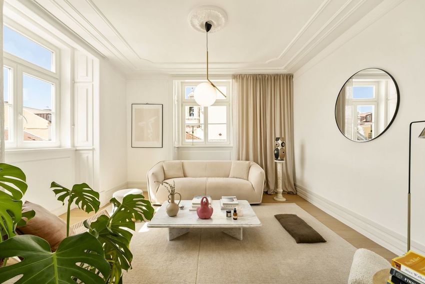 Imagem Sala de estar de apartamento t2 em Rua de São João da Praça