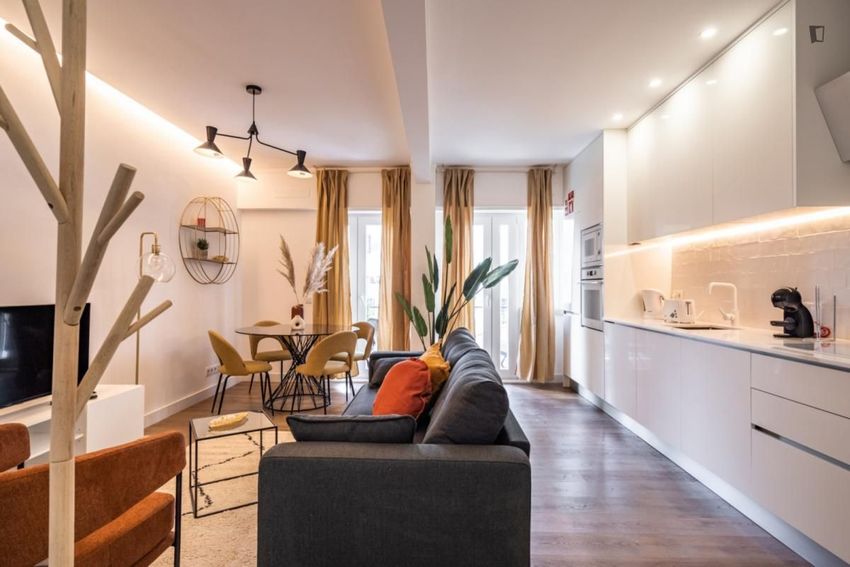 Imagem Sala de estar de apartamento t2 em Calçada da Quintinha