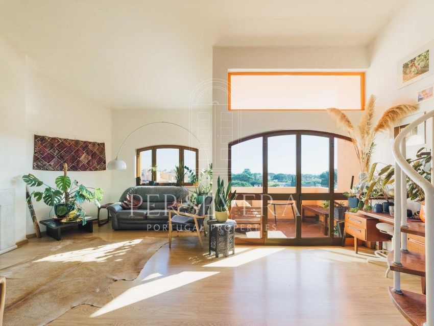 Imagem Sala de estar de apartamento t2 em Quinta da Bicuda