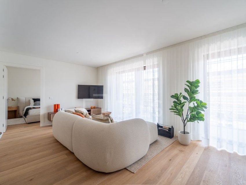 Imagem Sala de estar de apartamento t2 em Cais do Cavaco, 10