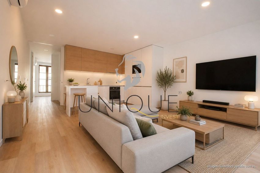Imagem Sala de estar de apartamento t1 em Rua Principal da Murta, 91