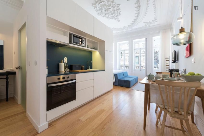 Imagem Sala de estar de apartamento t0 em Praça de Almeida Garrett